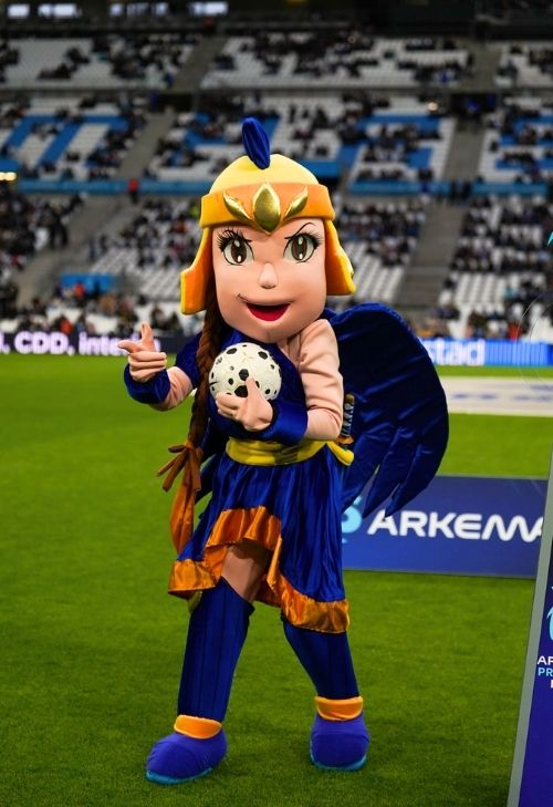 olympe mascotte stade velodrome marseille